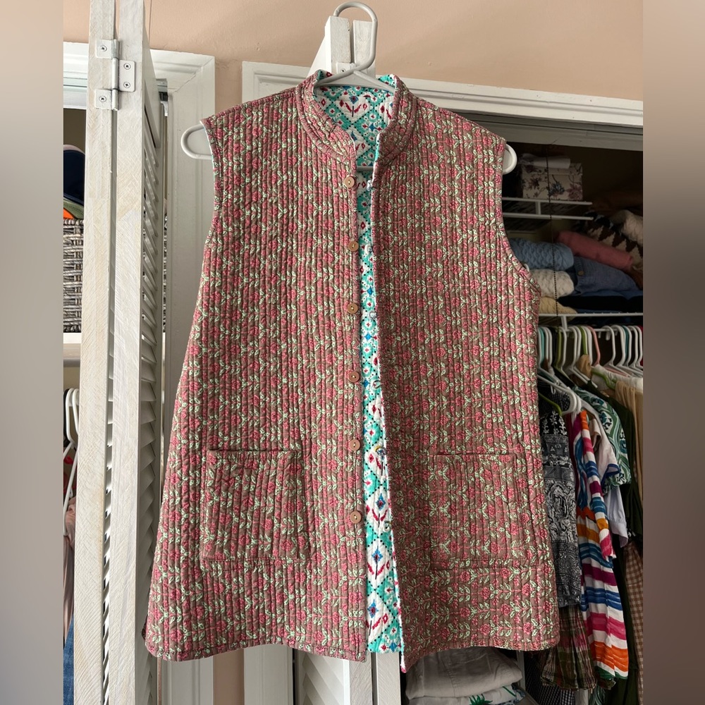 Madison Mathews Quilted Vest